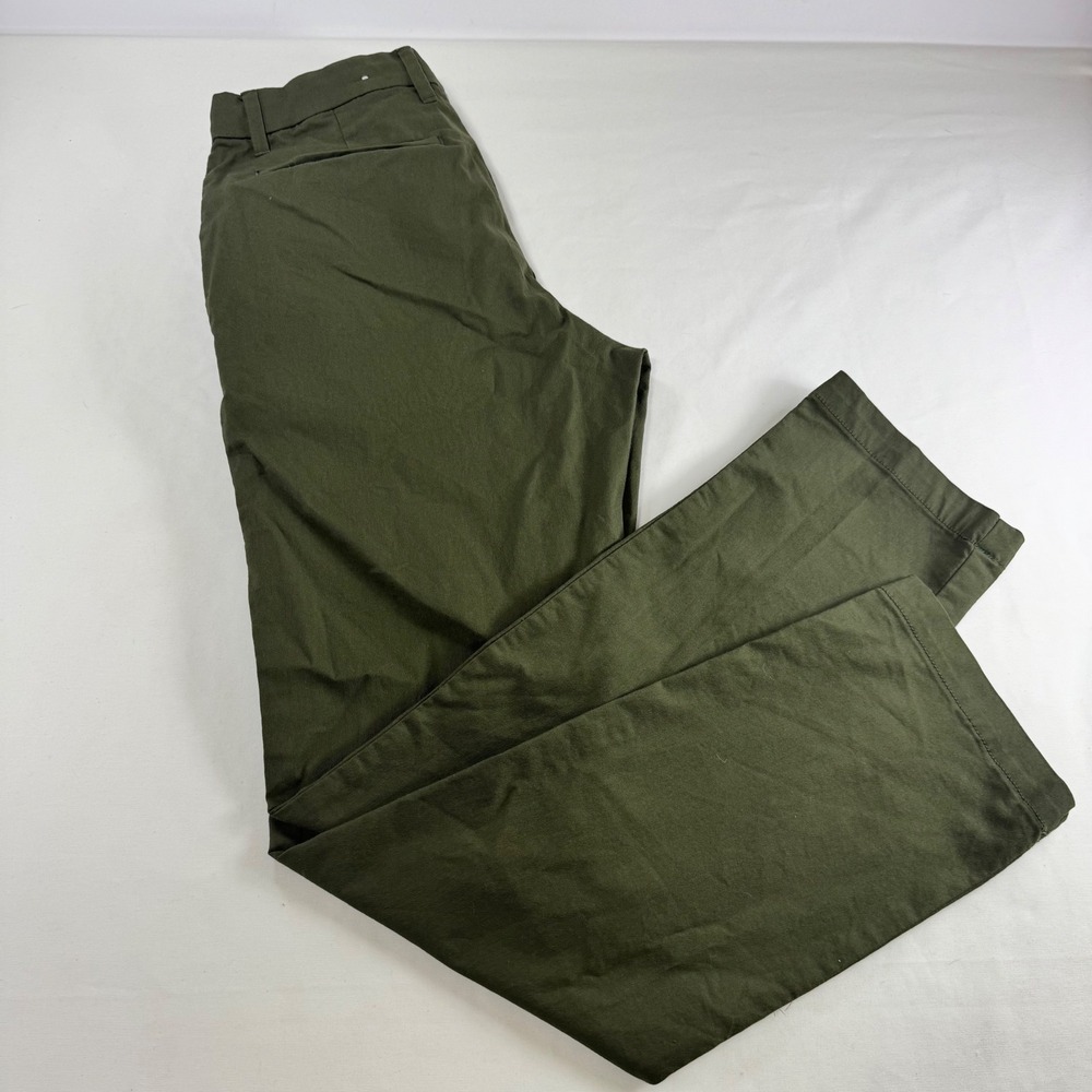 Goodfellow & Co Hennepin Tech Slim Chino Pants Olive Green 30x32 Wrinkle Resist